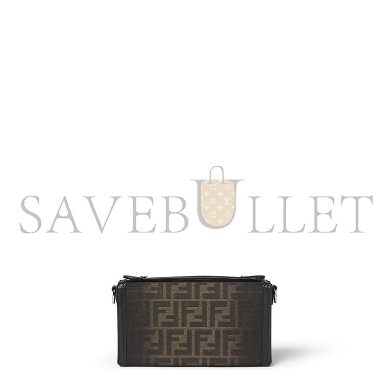 F**di baguette soft trunk brown ff fabric bag 7va565apd8f0l3t (21.5*13*6.5cm)